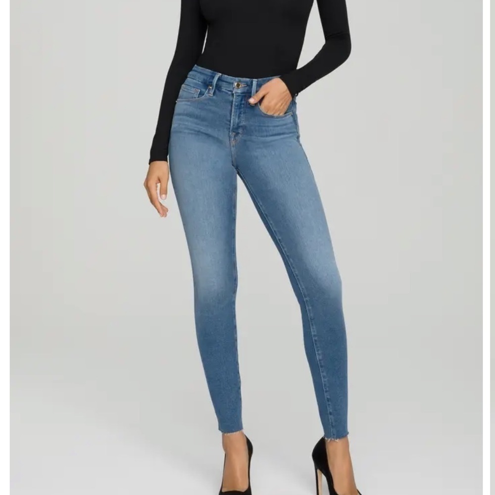Good American Good Legs Skinny Jeans in Blue655 Size 14/32